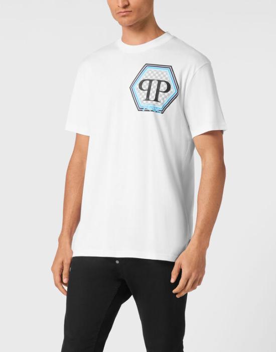 25SS 필립 플레인 반팔 티셔츠 MTK8106 PJY002N 01 White - PHILIPP PLEIN