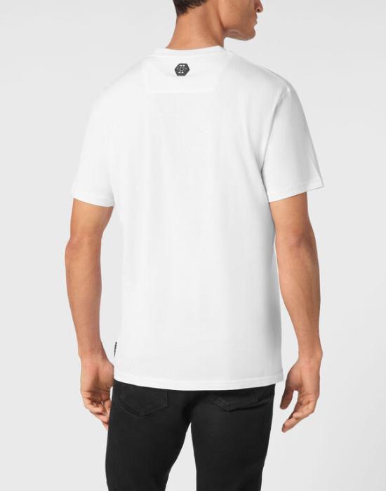 25SS 필립 플레인 반팔 티셔츠 MTK8106 PJY002N 01 White - PHILIPP PLEIN