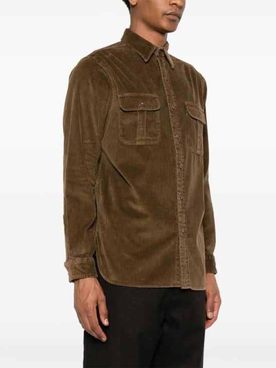  폴로 랄프로렌 긴팔 셔츠 710950424 ochre brown - POLO RALPH LAUREN