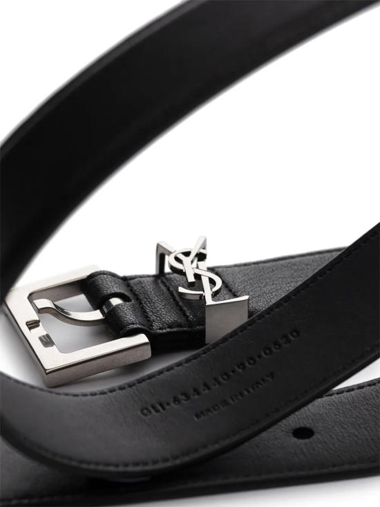  생로랑 가죽 벨트 634440BRM0E black - SAINT LAURENT