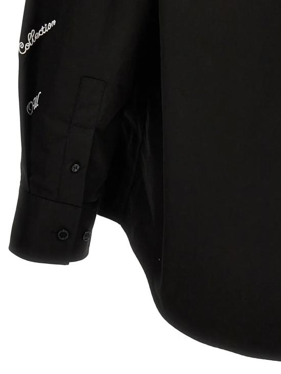  오프화이트 긴팔 셔츠 OMGE004S24FAB0021001 black - OFF WHITE