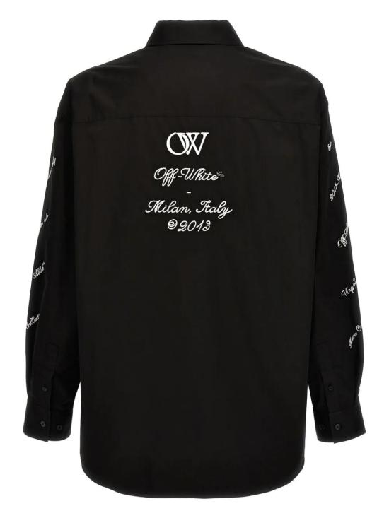  오프화이트 긴팔 셔츠 OMGE004S24FAB0021001 black - OFF WHITE