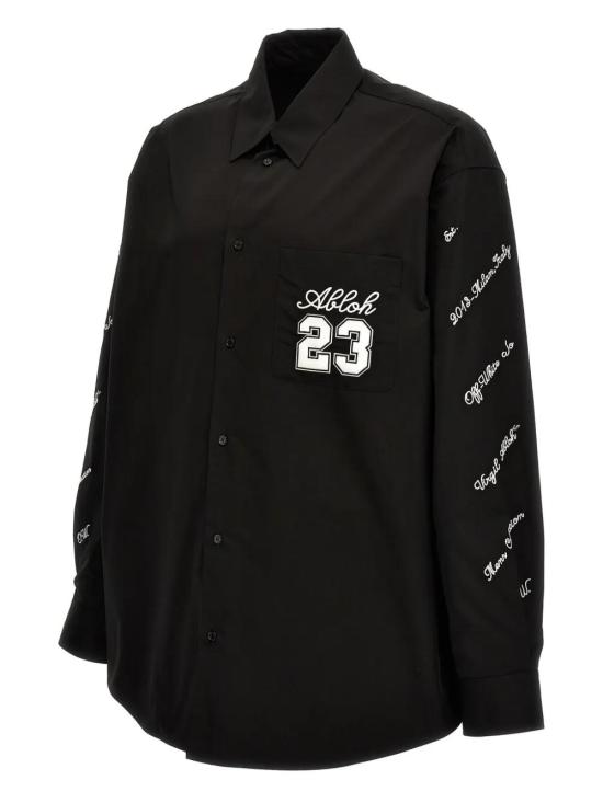  오프화이트 긴팔 셔츠 OMGE004S24FAB0021001 black - OFF WHITE