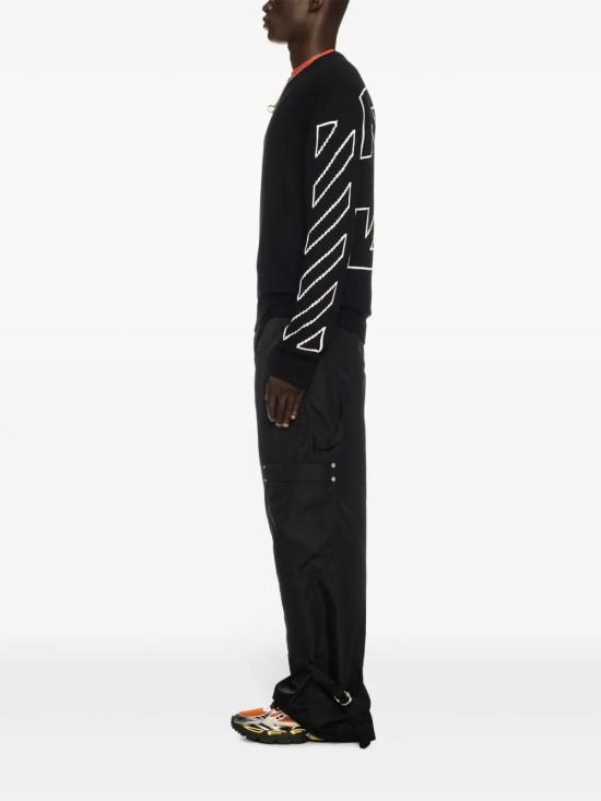  오프화이트 스웨터 OMHE087C99KNI0021061 black - OFF WHITE