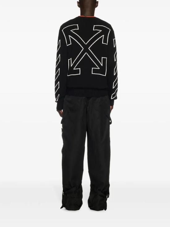  오프화이트 스웨터 OMHE087C99KNI0021061 black - OFF WHITE