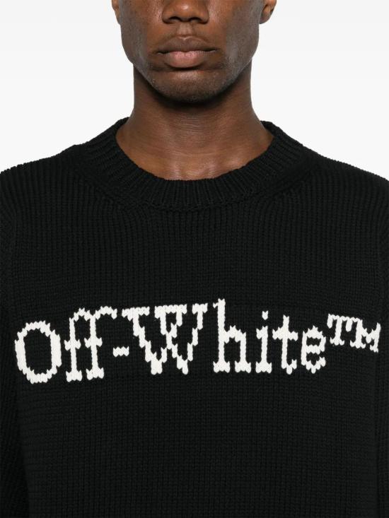  오프화이트 스웨터 OMHE167C99KNI0011001 black - OFF WHITE