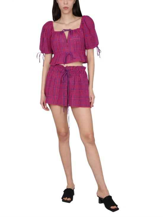  가니 숏 스커트 F7841 FUCHSIA - GANNI