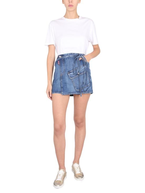  디스퀘어드2 숏 스커트 S72MA0922 BLUE - DSQUARED2