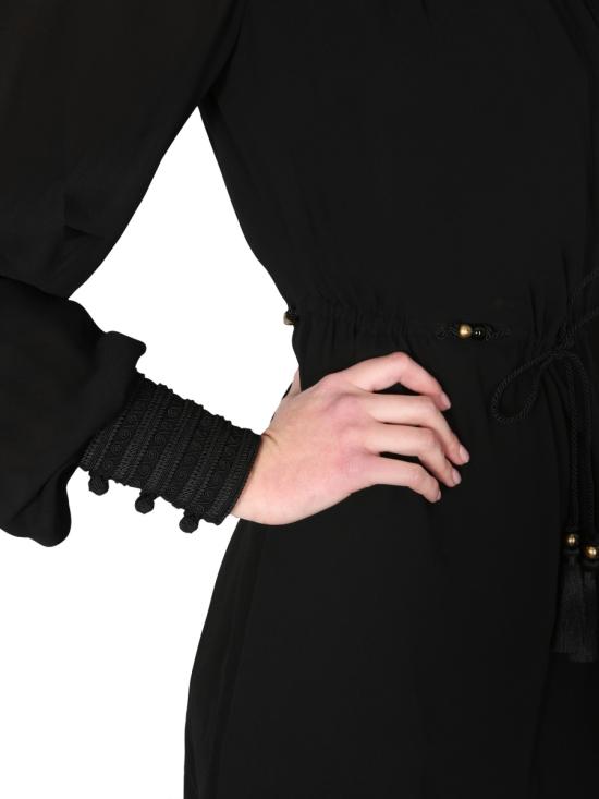 24FW 생로랑 숏 원피스 608598 BLACK - SAINT LAURENT