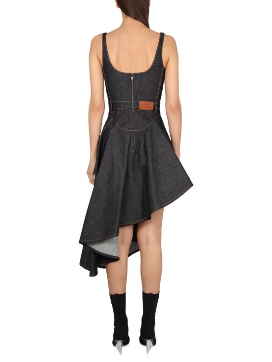 23SS 알렉산더 맥퀸 미디 원피스 744959 BLUE - ALEXANDER MCQUEEN