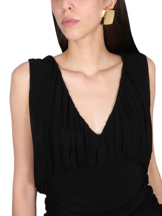 24FW 생로랑 숏 원피스 729750 BLACK - SAINT LAURENT