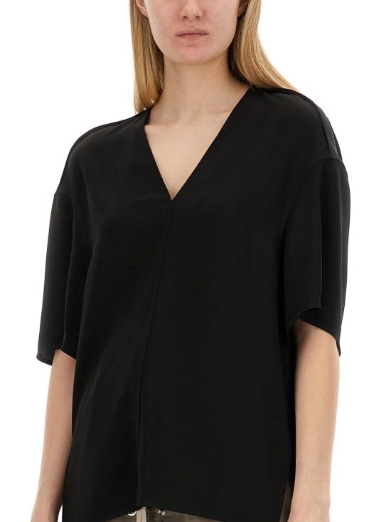 24FW 릭 오웬스 반팔 티셔츠 RP01D2236 BLACK - RICK OWENS