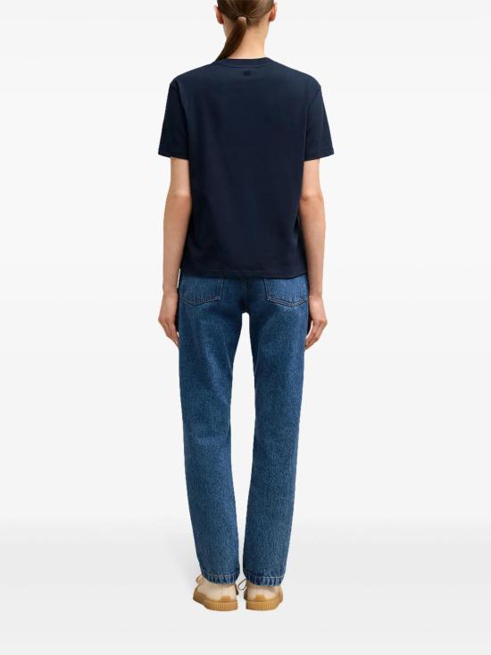 26FW 아미 스몰 하트 로고 티셔츠 BFUTS035724 430 BLEU NUIT - AMI