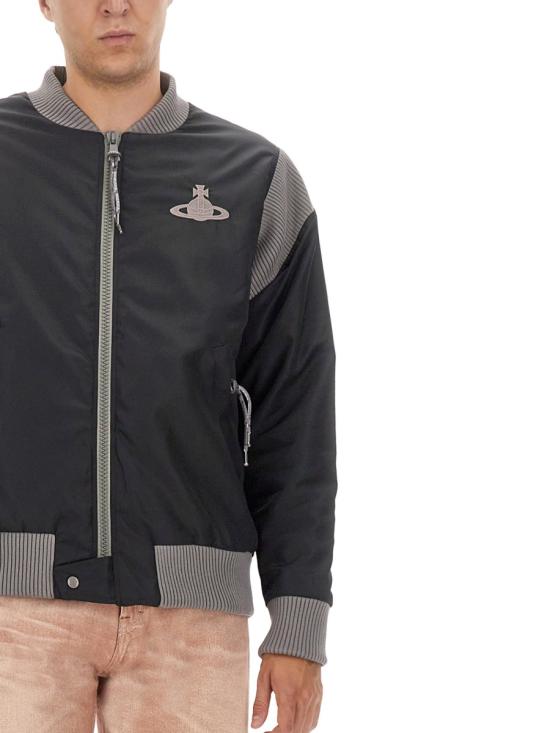 24FW 비비안웨스트우드 봄버 자켓 33040009 BLACK - VIVIENNE WESTWOOD