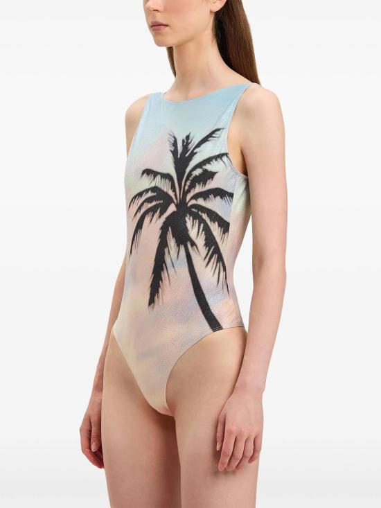  팜앤젤스 원피스 수영복 PWFC001S25FAB001 8410 MULTICOLOR BLACK - PALM ANGELS