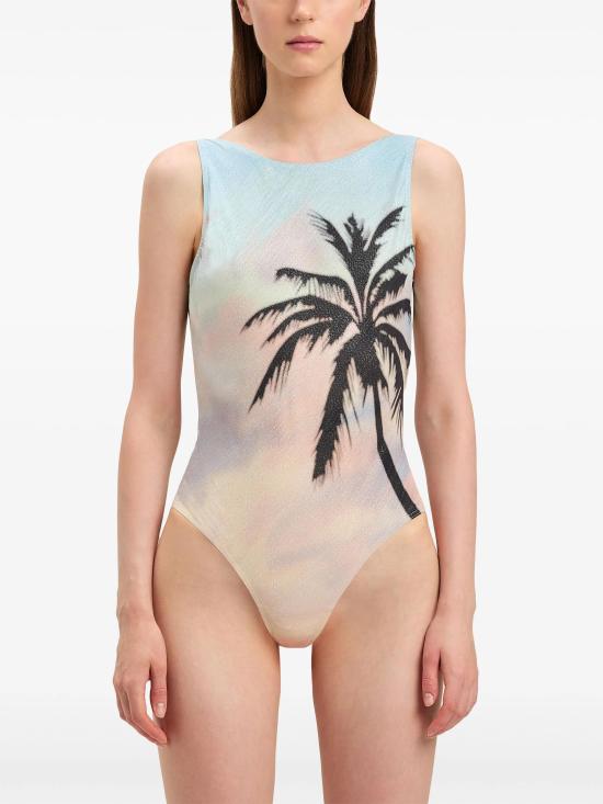  팜앤젤스 원피스 수영복 PWFC001S25FAB001 8410 MULTICOLOR BLACK - PALM ANGELS