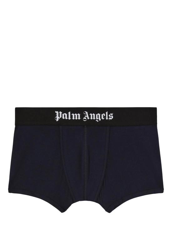 25SS 팜앤젤스 팬티 PMUH009S25FAB001 4610 NAVY BLUE BLACK - PALM ANGELS