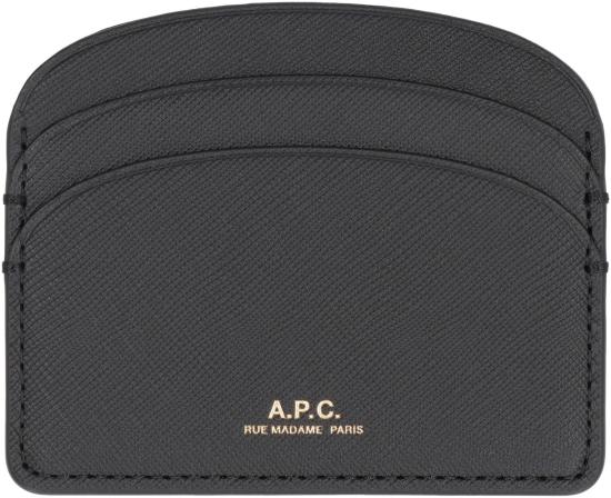 24FW 아페쎄 카드지갑 PXBJQF63270 BLACK - A.P.C.