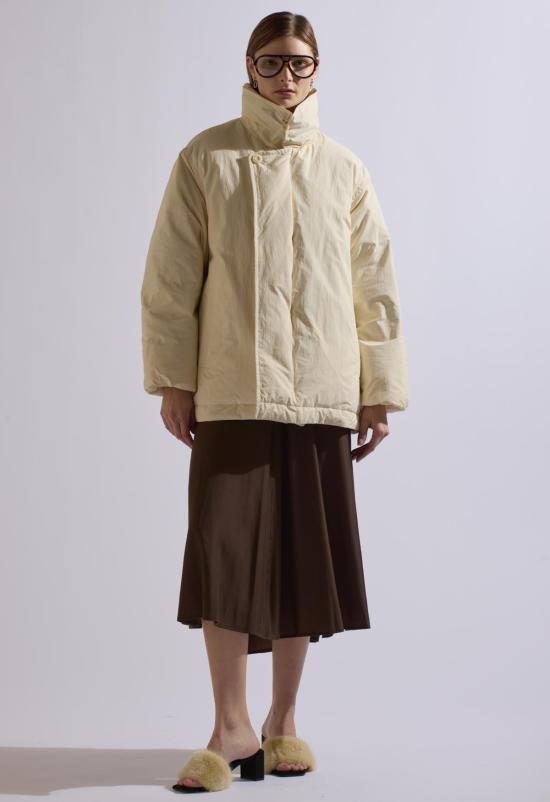  더 엔케이씨 스토어 봄버 자켓 Nkc스토어 퍼퍼 다운 랩 재킷 크림 - The NKC Store