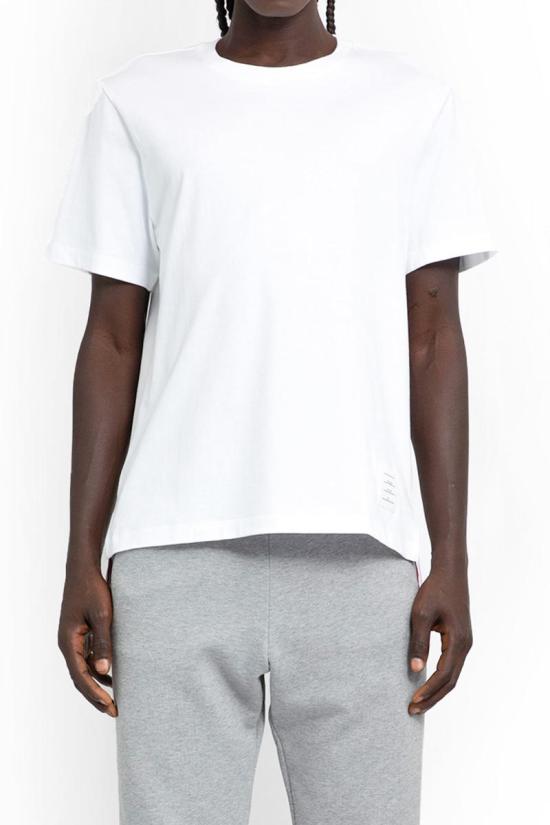 26SS 톰브라운 반팔 티셔츠 MJS067A00042 100 WHITE