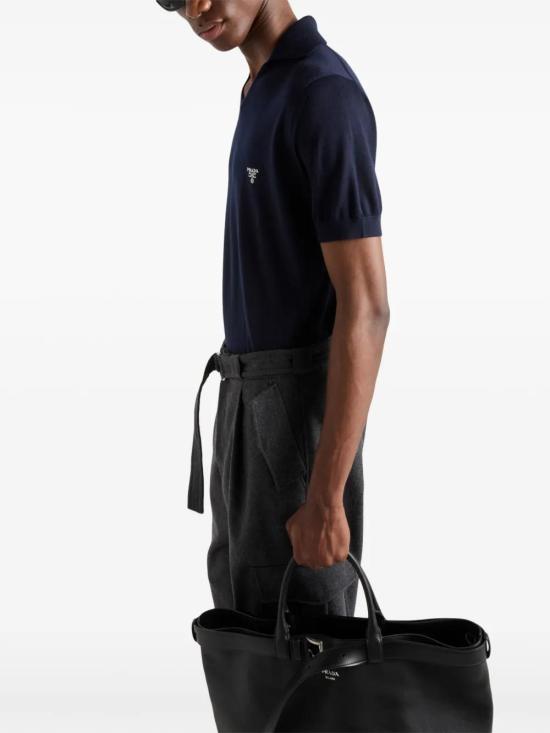  프라다 반팔 티셔츠 UMB814SOOO1451 navy - PRADA