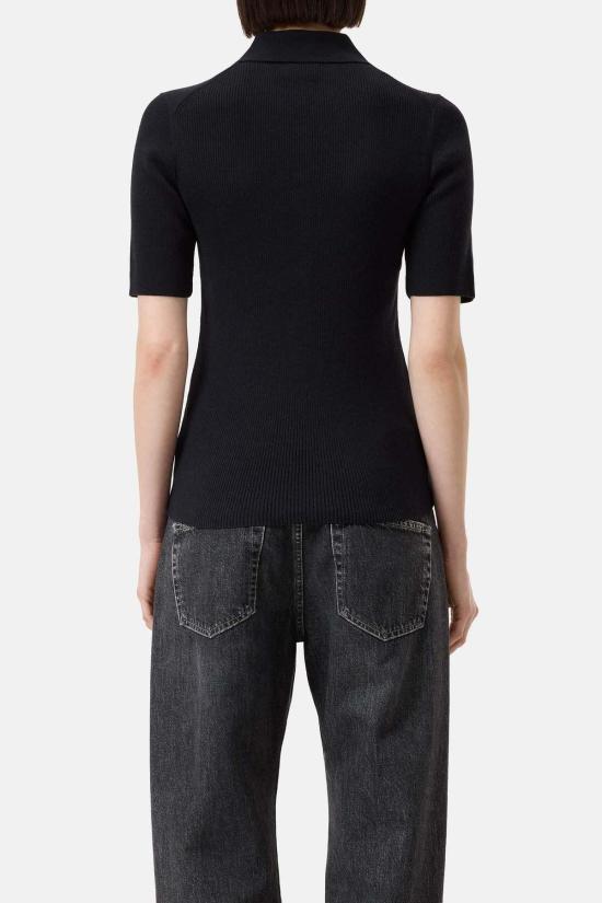  클로즈드 반팔 티셔츠 닫힌 폴로 셔츠 블랙 - CLOSED