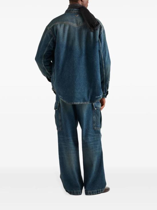  프라다 데님 셔츠 GEC104SOOO10UJ indigo - PRADA