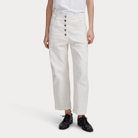  레이첼 코미 크롭 팬츠 엘킨 팬츠 더티 화이트