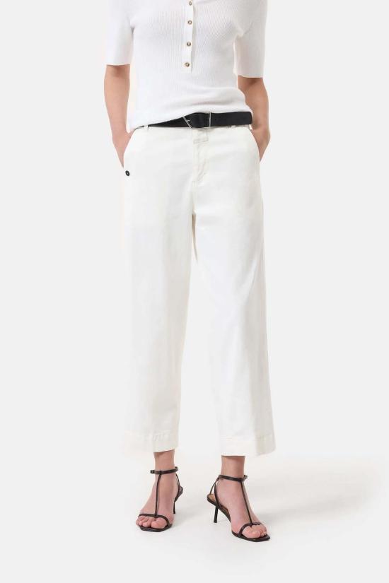  클로즈드 크롭 팬츠 로베아 팬츠 아이보리