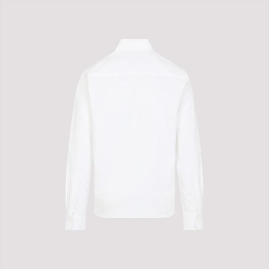  아미 ADC버튼 다운 긴팔 셔츠 BFUSH063 CO0031 168 NATURAL WHITE - AMI