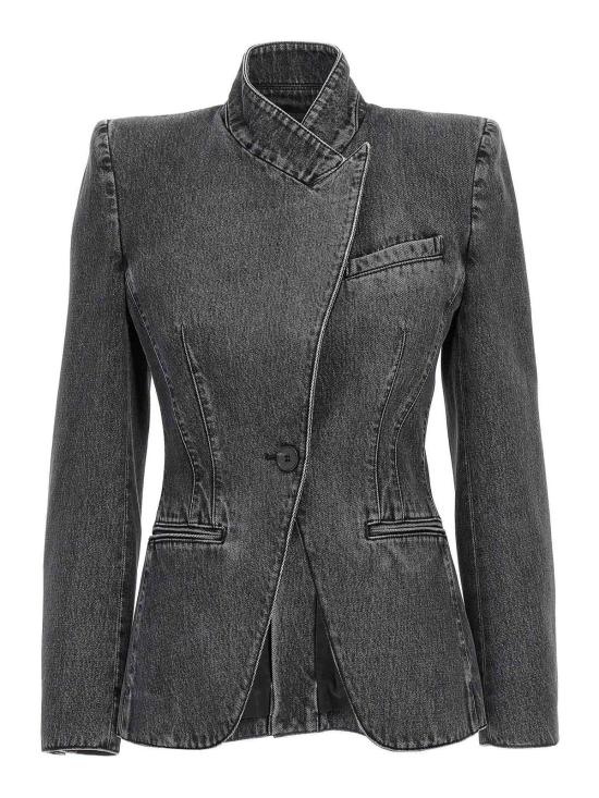  알렉산더 맥퀸 수트 자켓 802091QMACX1307 Black