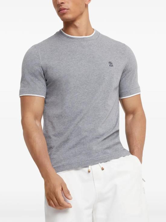  브루넬로 쿠치넬리 반팔 티셔츠 M0B137451GCXT40 - BRUNELLO CUCINELLI