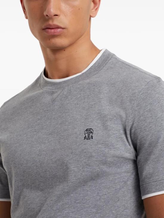  브루넬로 쿠치넬리 반팔 티셔츠 M0B137451GCXT40 - BRUNELLO CUCINELLI