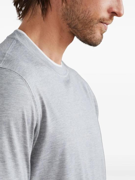  브루넬로 쿠치넬리 반팔 티셔츠 MH8367427CNZ17 grey - BRUNELLO CUCINELLI