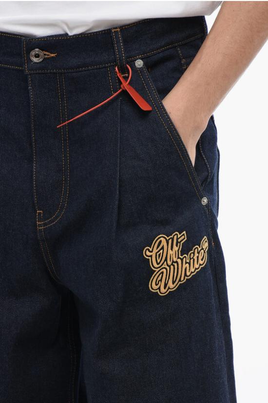  오프화이트 데님 팬츠 OMYA185S24 DEN001 4522 Blue - OFF WHITE