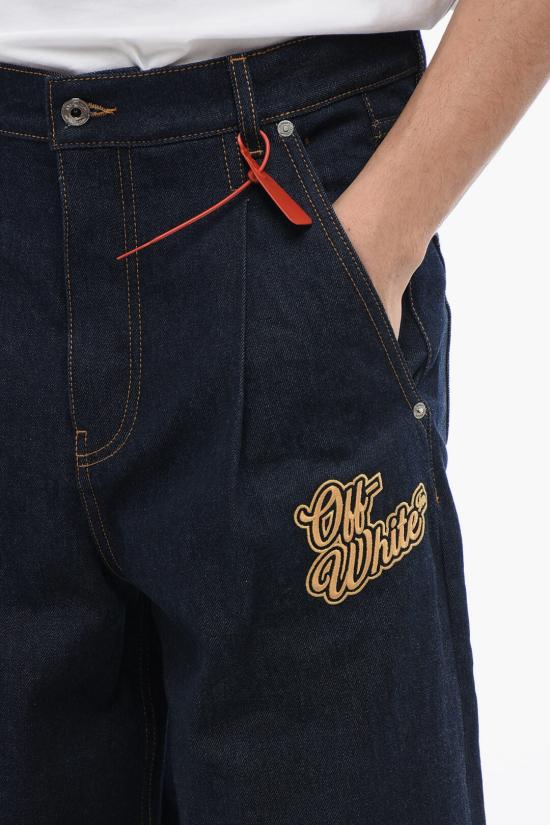  오프화이트 데님 팬츠 OMYA185S24 DEN001 4522 Blue - OFF WHITE