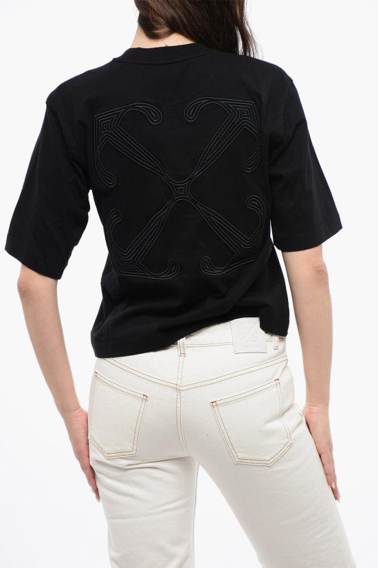  오프화이트 반팔 티셔츠 OWAA124S24JER0071010 Black - OFF WHITE