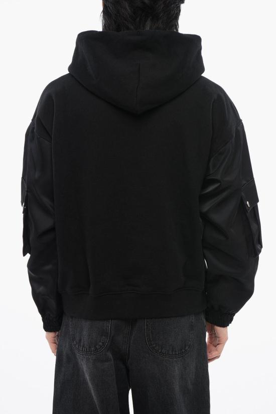  오프화이트 후드 티셔츠 OMBB127S24FLE0011001 Black - OFF WHITE
