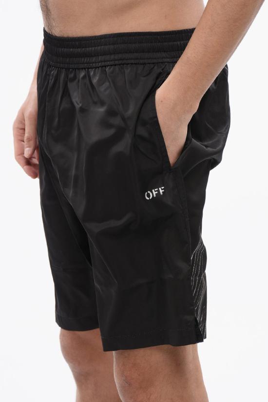  오프화이트 스윔팬츠 OMFD008S24FAB0031001 Black - OFF WHITE