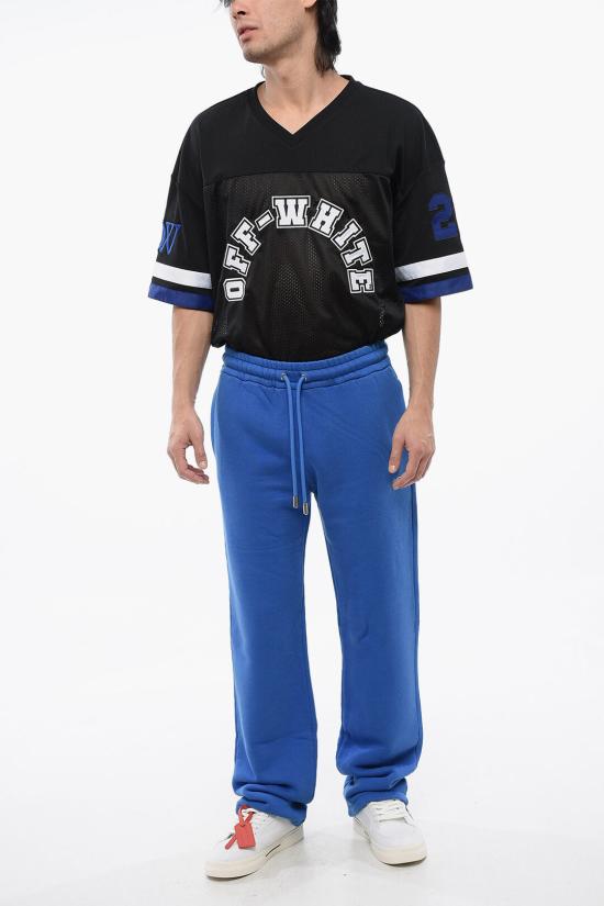  오프화이트 트레이닝/조거 팬츠 OMCH054S24FLE0024601 Blue - OFF WHITE