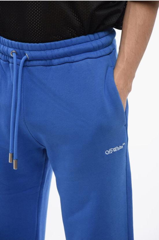  오프화이트 트레이닝/조거 팬츠 OMCH054S24FLE0024601 Blue - OFF WHITE