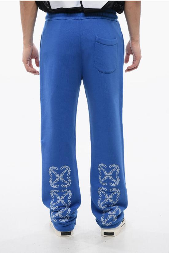  오프화이트 트레이닝/조거 팬츠 OMCH054S24FLE0024601 Blue - OFF WHITE