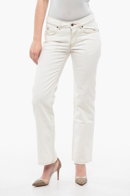 오프화이트 데님 팬츠 OWYA059S24DEN0010100 White