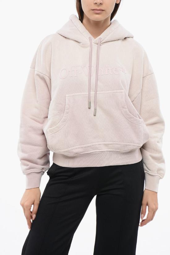  오프화이트 후드 티셔츠 OWBB061S24FLE0023636 Pink