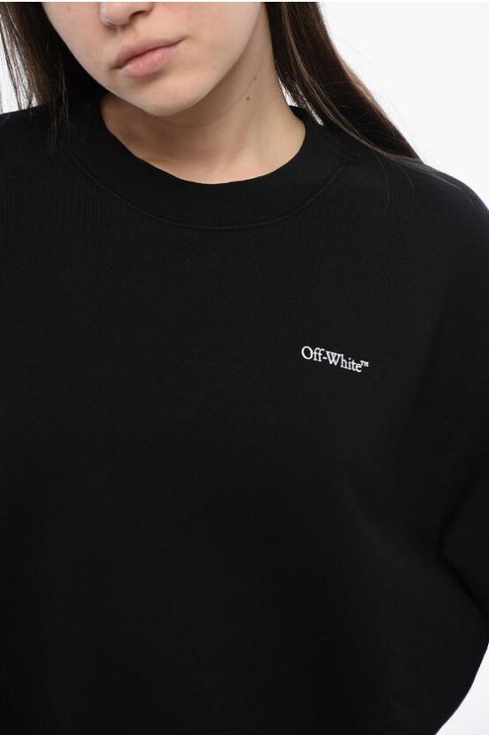  오프화이트 긴팔 티셔츠 OWBA055S24FLE0011084 Black - OFF WHITE