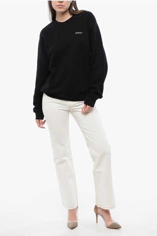  오프화이트 긴팔 티셔츠 OWBA055S24FLE0011084 Black - OFF WHITE