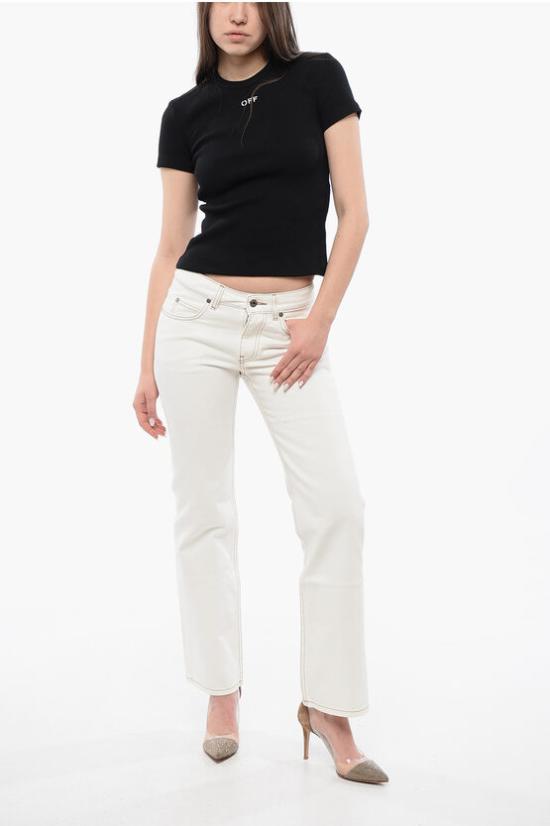  오프화이트 반팔 티셔츠 OWAA065C99JER0051001 Black - OFF WHITE