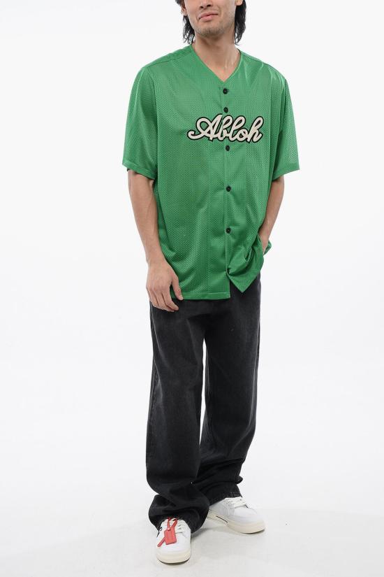  오프화이트 반팔 티셔츠 OMGG014S24FAB0025561 Green - OFF WHITE