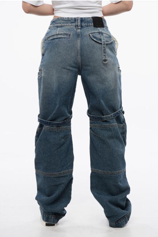  오프화이트 데님 팬츠 OWYB018C99DEN0014500 Blue - OFF WHITE