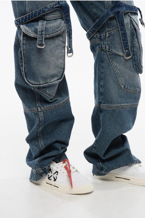  오프화이트 데님 팬츠 OWYB018C99DEN0014500 Blue - OFF WHITE